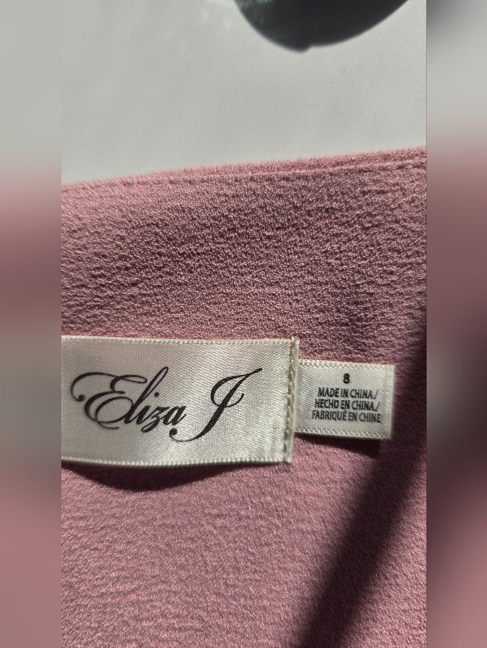 Eliza J Soft Pink Bell-Sleeve Shift Dress Sz. 8 - Picture 5 of 9